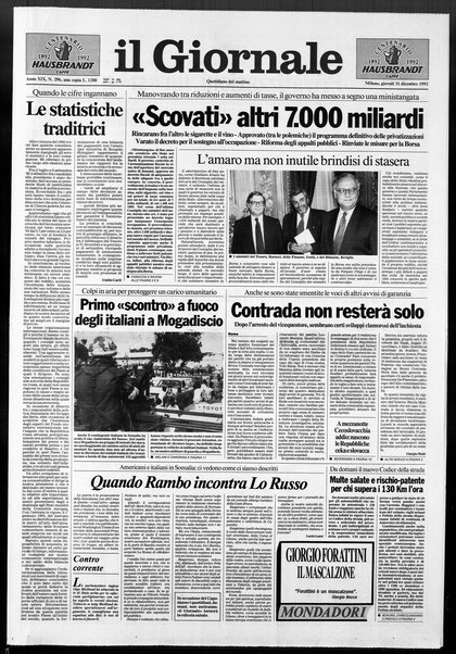 Il giornale : quotidiano del mattino